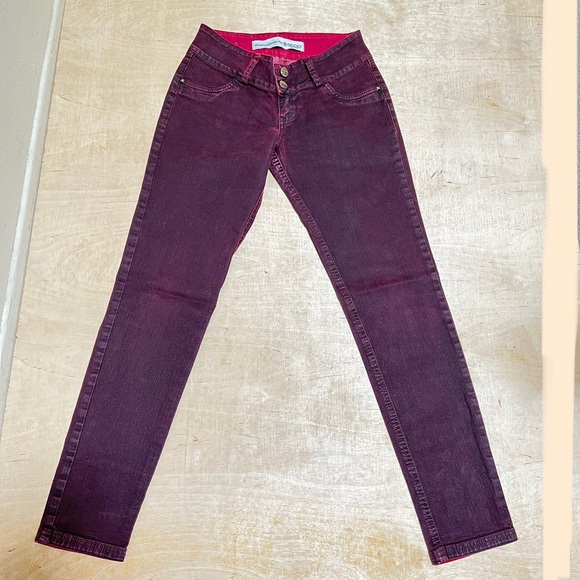Ultradescaderado plus STOP jeans burgundy size 6 tall - Picture 7 of 8